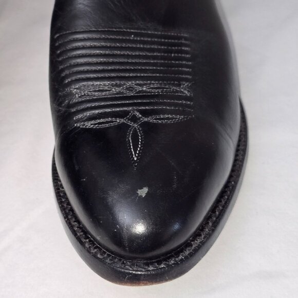 Lucchese 2000 Boots Men's 11 D Black Italian Kangaroo Western Cowboy T3010 R4 - Picture 6 of 13